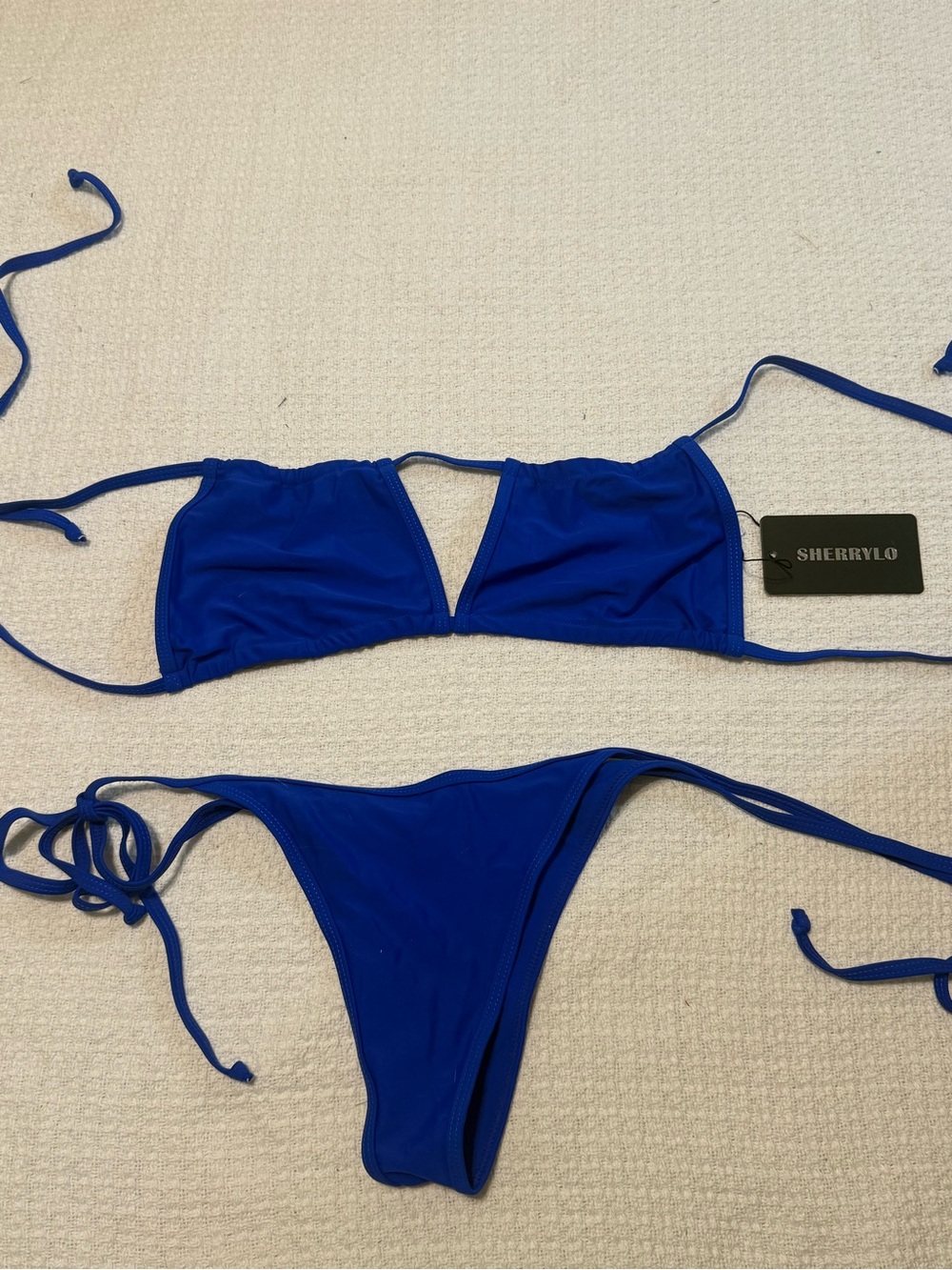 Sherrylo Cobalt Blue String Bikini Set